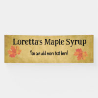 Maple Syrup Business 2.5' x 8' Custom Banner