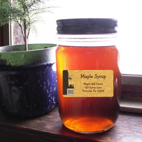 Maple Syrup Business Label Product Label