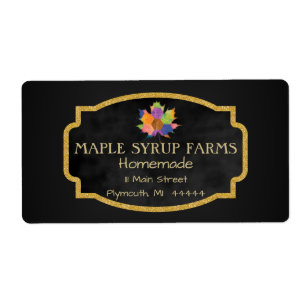 Maple Syrup Business Shipping Label