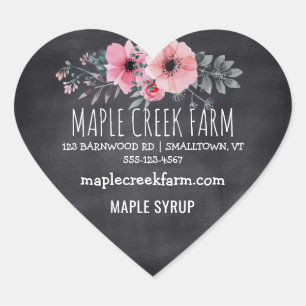 Maple Syrup Chalkboard Business Product Label