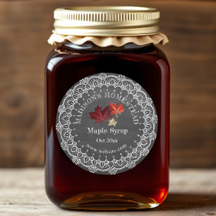 Maple Syrup Country Rustic Classic Round Sticker
