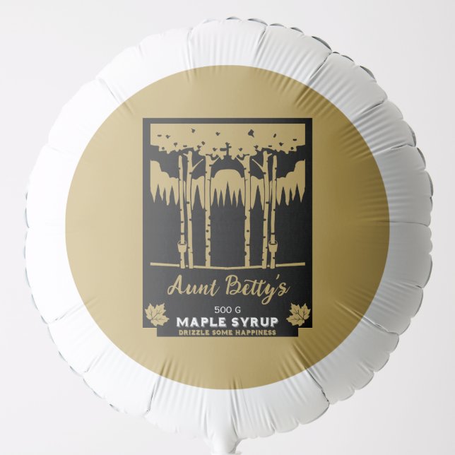 Maple Syrup Farmers Market Balloon (Front)