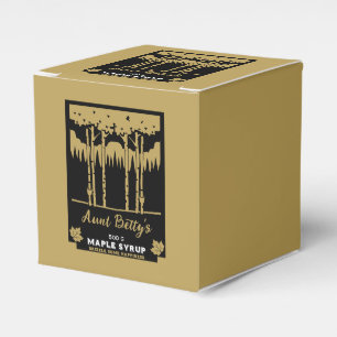 Maple Syrup Farmers Market Favor Boxes