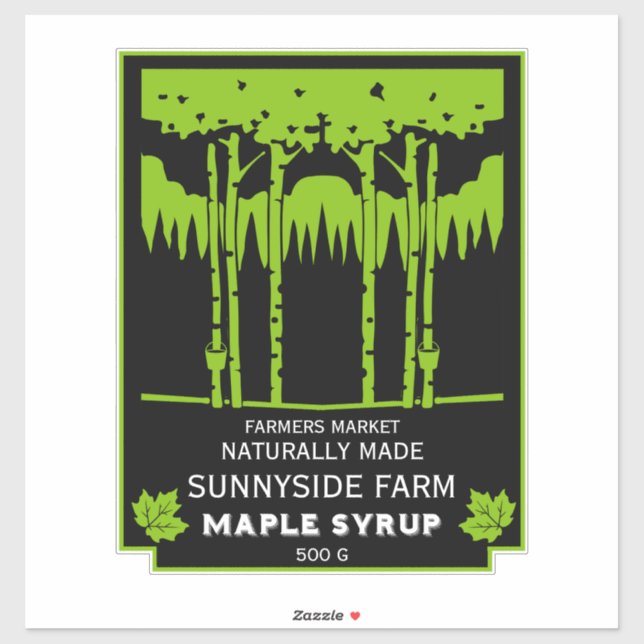 Maple Syrup Farmers Market Sticker (Sheet)