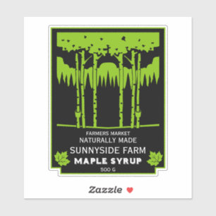 Maple Syrup Farmers Market Sticker