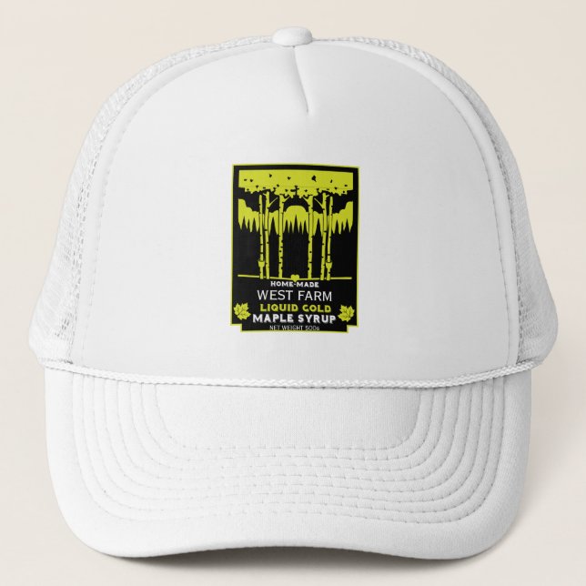 Maple Syrup Farmers Market Trucker Hat (Front)