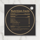 Maple Syrup Gold Black Maple Leaf Nutrition Facts Favor Tags | Zazzle