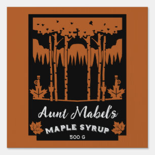 Maple Syrup Home Made Editable Sign