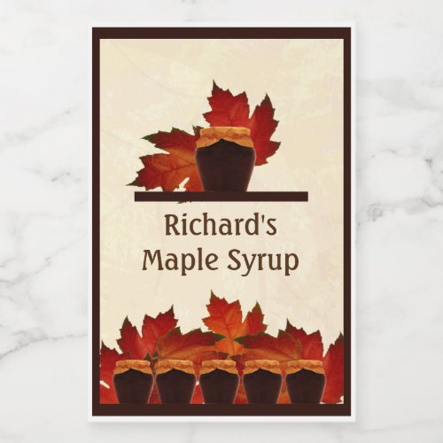 Maple Syrup Jar Label 2