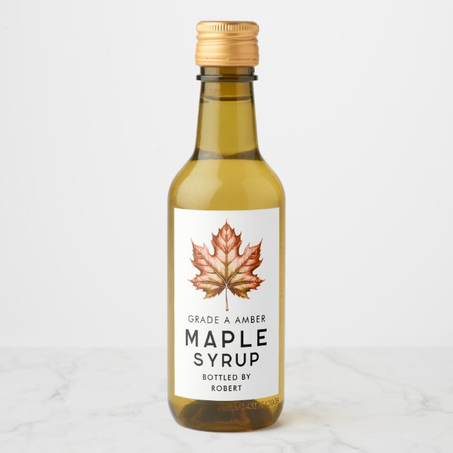 Maple syrup label (Front)