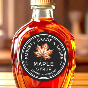 Maple syrup label