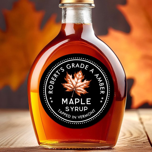Maple syrup label for homemade recipe (Creator Uploaded)
