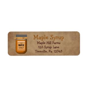 Maple Syrup Label Small