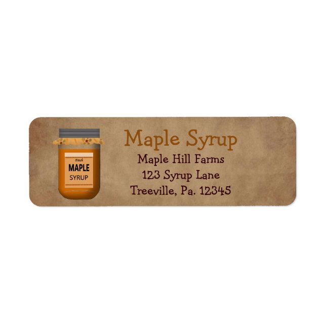Maple Syrup Label Small (Front)