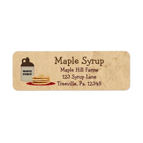 Maple Syrup Label Small