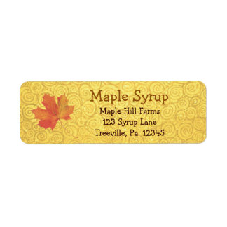 Maple Syrup Label Small