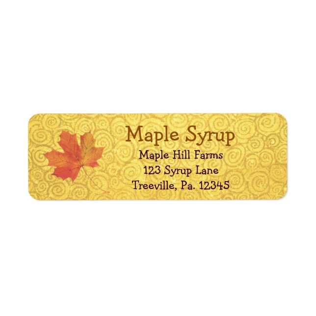 Maple Syrup Label Small (Front)