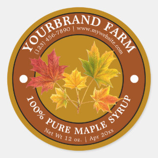 Maple Syrup Label Template