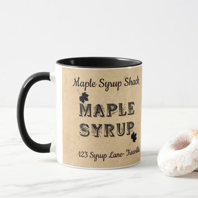 Maple Syrup Maple Business Mug (With Donut)