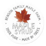 Maple Syrup Product Label 100% PURE -MADE BY TREES