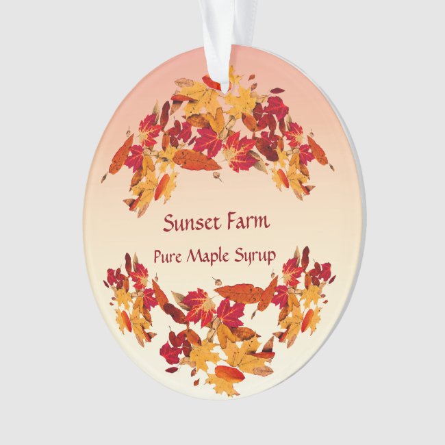 Maple Syrup Promotional Acrylic Ornament