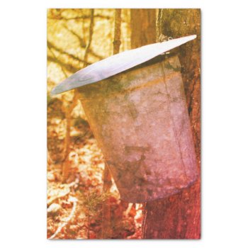 Maple Syrup Sap Bucket Vintage Decoupage  Tissue Paper by SmilinEyesTreasures at Zazzle