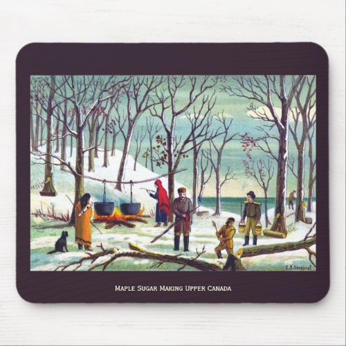 Maple syrup sugar making history mouse pad