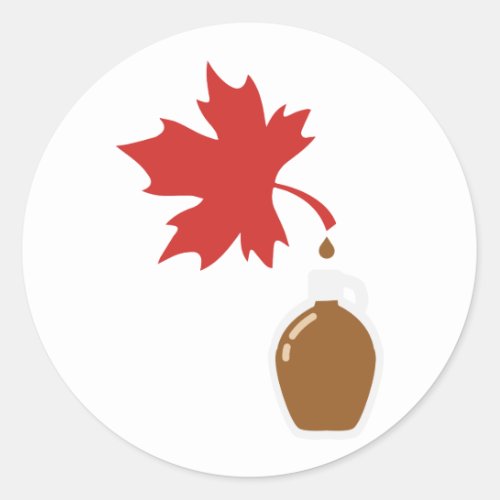 Maple Syrup Tap Classic Round Sticker
