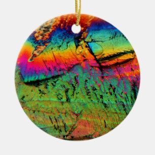 maple syrup under a microscope ceramic ornament