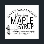 Maple Syrup Wood-Fired Product Tag Rubber Stamp<br><div class="desc">Great for maple syrup labels, product tags, gift tags, tote bags, webpage logo, stationary, envelopes, etc. Not too many sugarhouses can brag that their syrup is the old-fashioned "Wood-fired" like yours is. (you can change this to "Grade A Amber") Several matching stamp options for the back of your gift tags...</div>