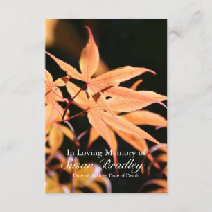 Maple Tree 2 Celebration of Life Memorial service Invitation