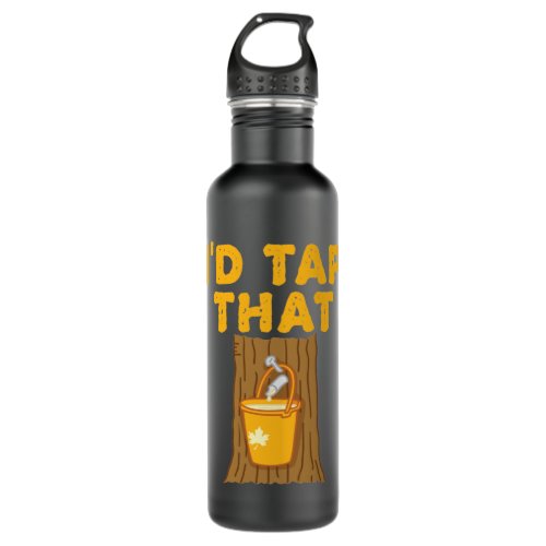 Maple Tree Id Tap That Sugaring Sugar Stainless Steel Water Bottle