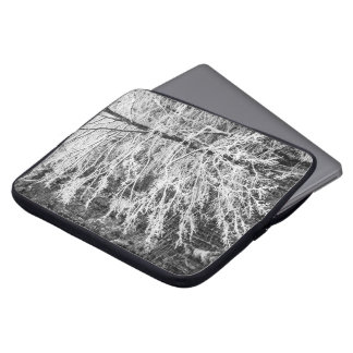 Maple Tree Outlined In Snow Laptop Sleeve