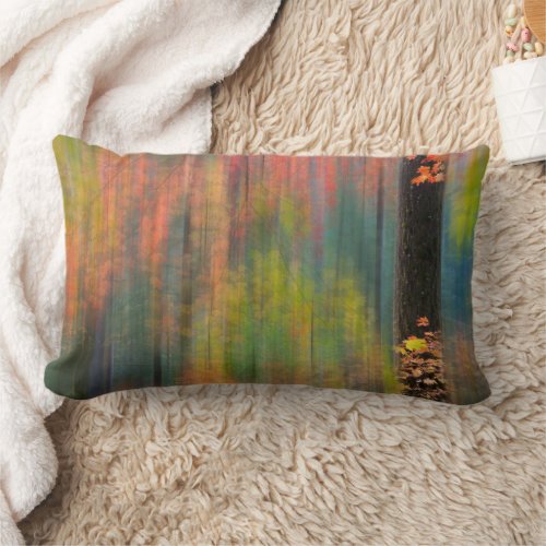 Maple Trees  Silver Falls State Park Lumbar Pillow