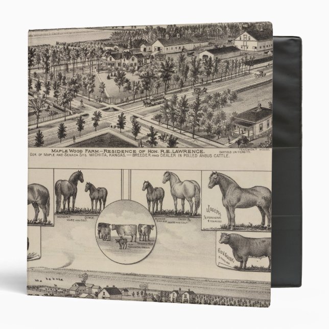 Maple Wood Farm, Kansas 3 Ring Binder (Front/Inside)