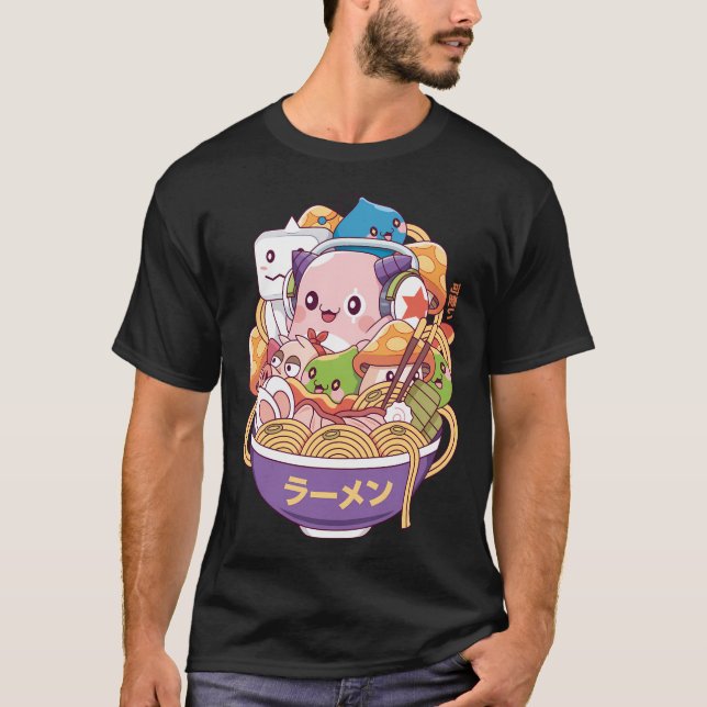 Maple World Monsters Ramen T-Shirt (Front)