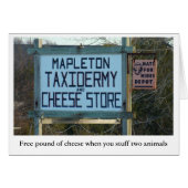 mapleton taxidermy & cheese shop (Front Horizontal)