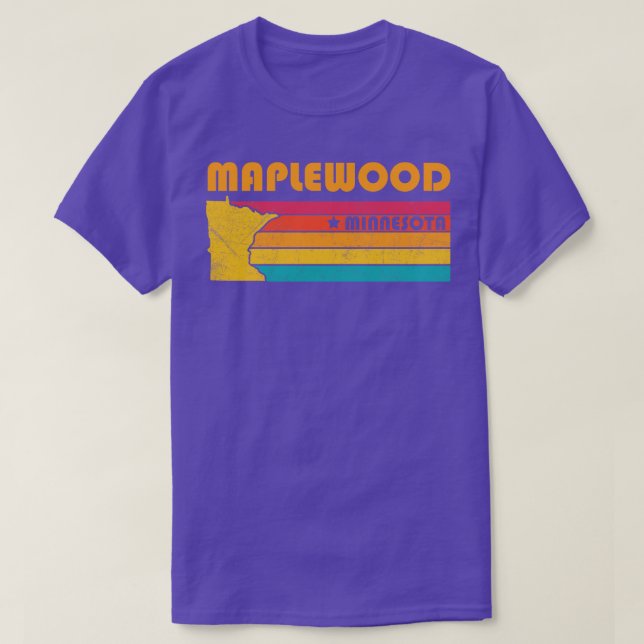 Maplewood Minnesota Vintage Distressed Souvenir T-Shirt (Design Front)