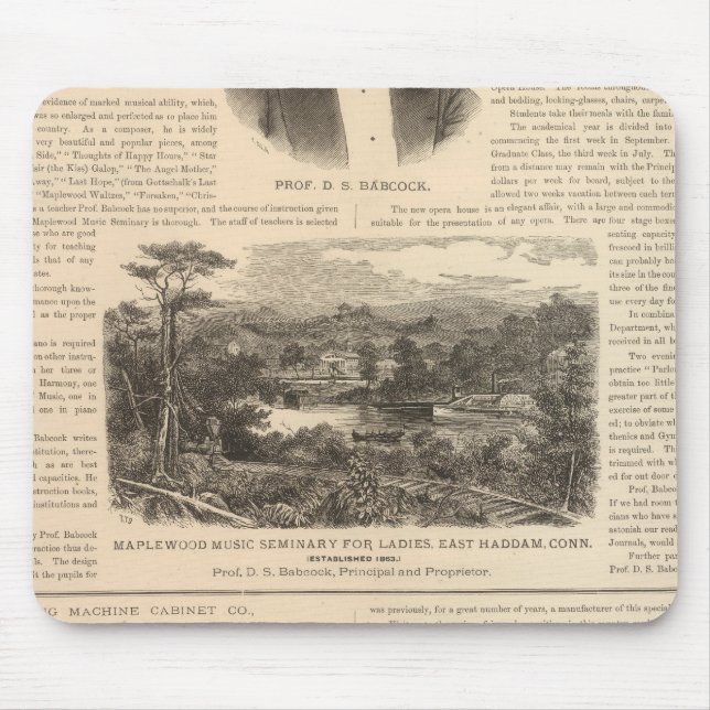 Maplewood Music Seminary for Ladies Mouse Pad (Front)