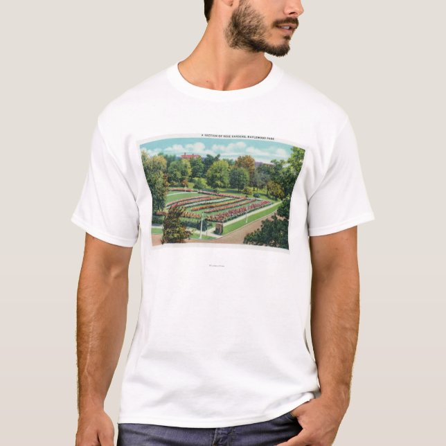 Maplewood Park Rose Garden View T-Shirt (Front)