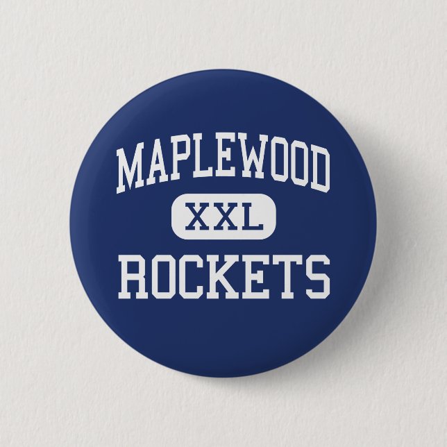 Maplewood - Rockets - High School - Cortland Ohio Button (Front)