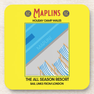 Maplins Vintage British Holiday Camps Beverage Coaster