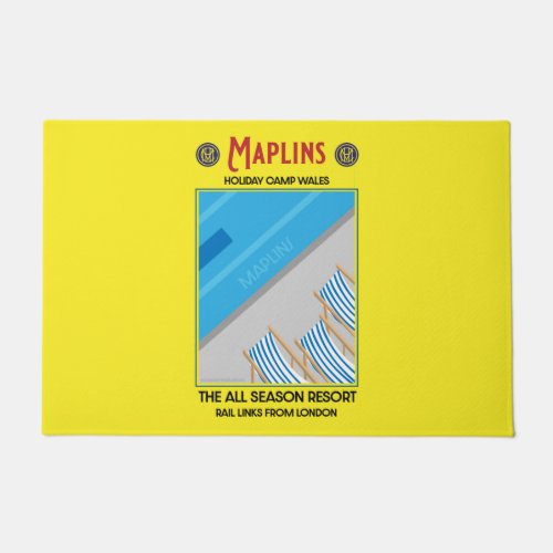 Maplins Vintage British Holiday Camps  Doormat