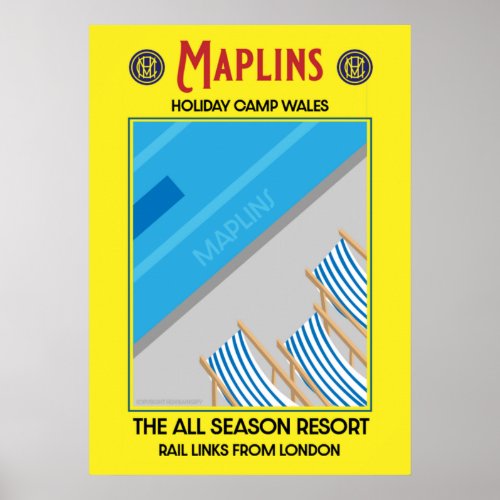 Maplins Vintage British Holiday Camps  Poster