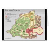 Mappa della Città del Vaticano diagramma Vatican (Front Horizontal)