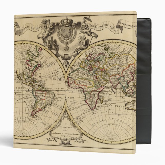 Mappemonde 3 Ring Binder (Front/Inside)
