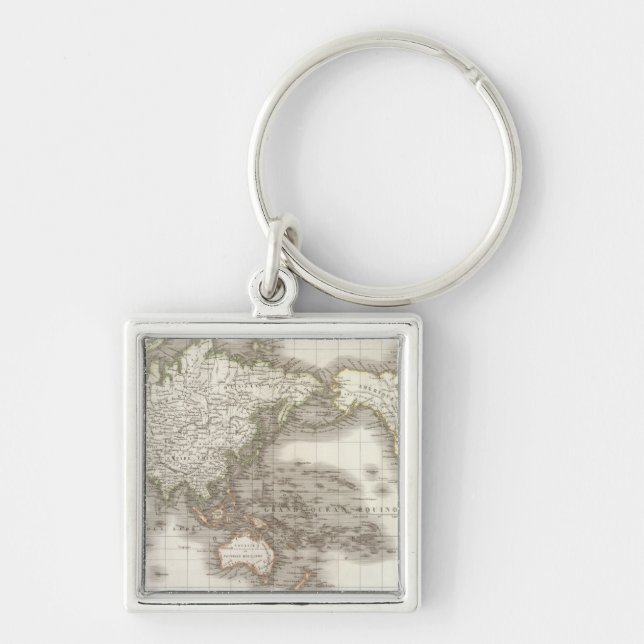 Mappemonde - Globe map Keychain (Front)