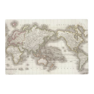 Mappemonde - Globe map Placemat