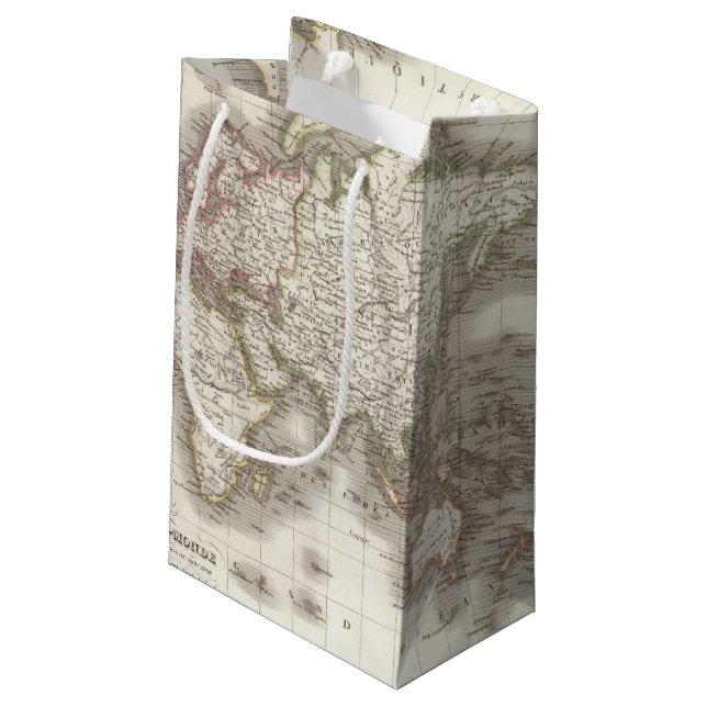 Mappemonde - Globe map Small Gift Bag (Back Angled)