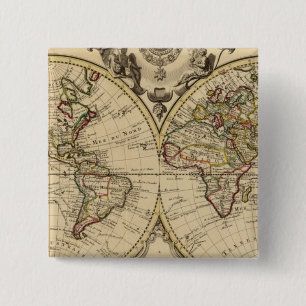 Mappemonde Pinback Button